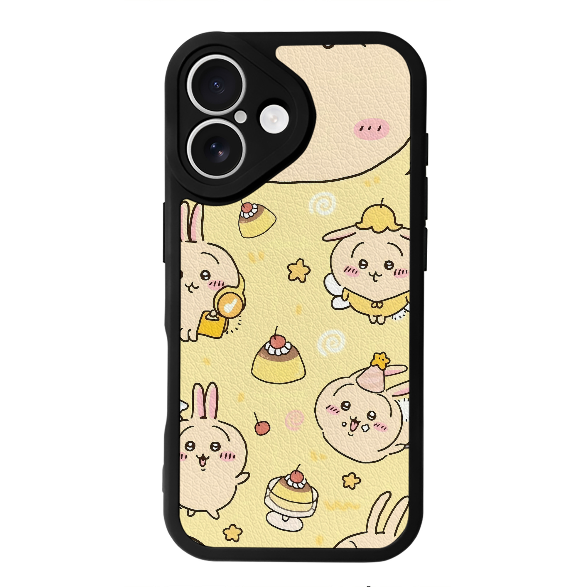 （画像用） ちいかわ Chii-kawa 【iPhone 16シリーズ対応】シリコンスマホケース（レザー調） 材質：シリコン